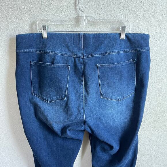 Soft Surroundings Pull On Skinny Jeans Women's 1X High Rise Elastic Waist - Picture 4 of 6